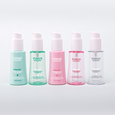 Bouteille de pompe de lotion pour le corps du visage en plastique 50 ml Bouteille de sérum d'huile conique pour des solutions efficaces de soins de la peau