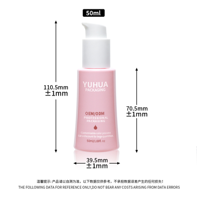 Bouteille de pompe de lotion pour le corps du visage en plastique 50 ml Bouteille de sérum d'huile conique pour des solutions efficaces de soins de la peau