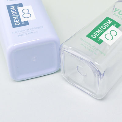 Impression de logo Flacons compte-gouttes sérum PET 50ml pour huiles essentielles et soins de la peau