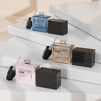 Flacons de fond de teint liquide givré pour emballage carré, capacité 25 ml, surface transparente