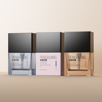 Conception personnalisée emballage de soins de la peau clair et capacité de 25 ml pour les produits