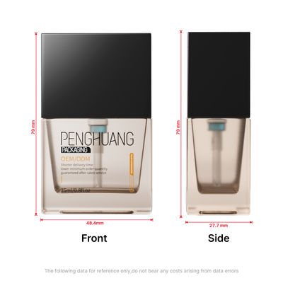 Conception personnalisée emballage de soins de la peau clair et capacité de 25 ml pour les produits