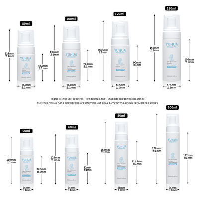 Versatile Foam Pump Bottle in 50ml 60ml 80ml 100ml 120ml 150ml