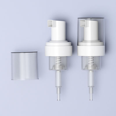 Distribution de mousse avec capuchon de pompe sur bouteille de pompe en mousse personnalisable