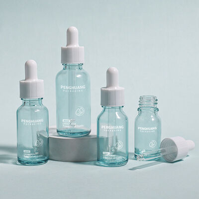 Gouttelier d'huile de verre Logo de bouteille de verre Contenant lisse sur mesure Conçu pour les huiles essentielles, les sérums et les applications cosmétiques