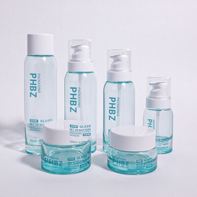 ODM OEM Accepté Bouteille d'emballage de cosmétiques de luxe ronde adaptée aux crèmes haut de gamme sérums et autres produits de beauté essentiels