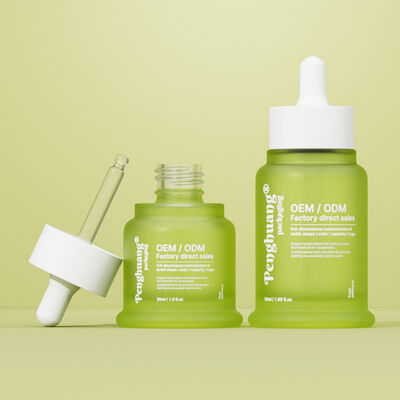 Flacon de sérum à l'huile essentielle avec impression à chaud, offrant un emballage cosmétique élégant et un attrait pour les produits de soin de la peau