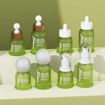 Flacon de sérum à l'huile essentielle avec impression à chaud, offrant un emballage cosmétique élégant et un attrait pour les produits de soin de la peau