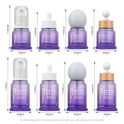 Serum Oil Glass Dropper Bottle Un échantillon gratuit peut être fourni Solution d'emballage pour les huiles essentielles sérums et liquides cosmétiques