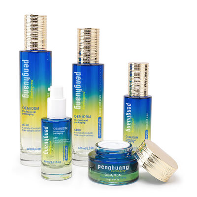 Ensemble d'emballages cosmétiques enduits Solutions d'emballage rondes personnalisées offrant une présentation et une protection élégantes pour les cosmétiques