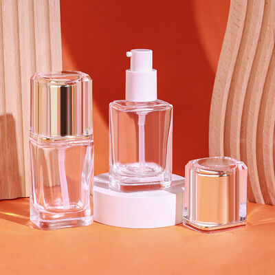 Fondation liquide Bouteilles d'emballage cosmétique en verre avec une capacité de 30 ml d'impression personnalisable et une conception étanche durable