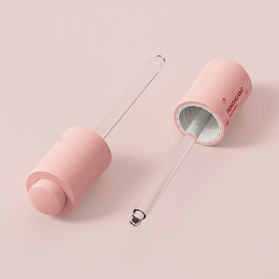 Aluminum Collar Serum Dropper Bottles Featuring Plastic Cap with Rubber Bulb Ideal for Skincare and Aromatherapy Liquids