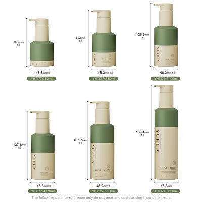 Compact et plastique Spray Bouteille parfaite pour les lotions cosmétiques crèmes sérums capillaires et huiles avec fermeture de bouchon à vis sécurisé
