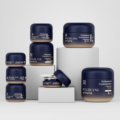 Des pots en verre crémeux, une solution d'emballage élégante pour les produits cosmétiques, avec un couvercle à vis sécurisé, idéal pour les crèmes et lotions de beauté