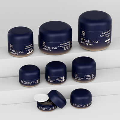 Des pots en verre crémeux, une solution d'emballage élégante pour les produits cosmétiques, avec un couvercle à vis sécurisé, idéal pour les crèmes et lotions de beauté