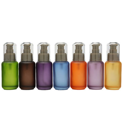bouteille liquide de verre à bouteilles de la base 50ml avec la pompe pour le cosmétique