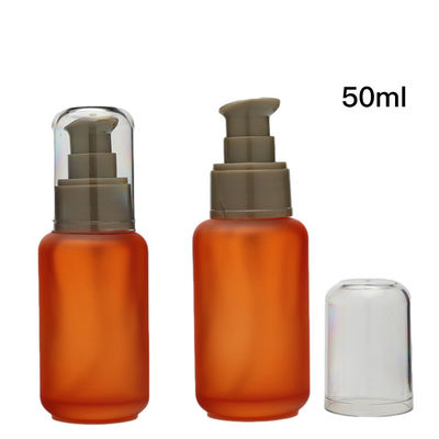 bouteille liquide de verre à bouteilles de la base 50ml avec la pompe pour le cosmétique
