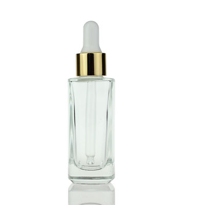 les soins de la peau de bouteille de compte-gouttes de la place 35ml observent la bouteille en verre cosmétique S025 de sérum