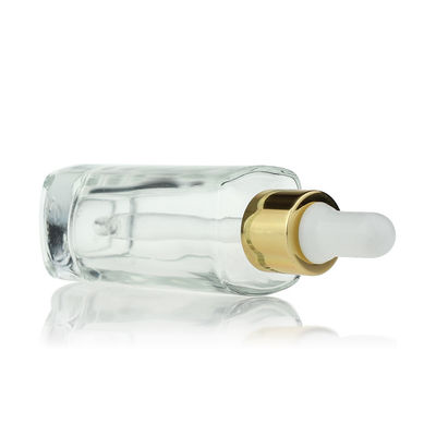 les soins de la peau de bouteille de compte-gouttes de la place 35ml observent la bouteille en verre cosmétique S025 de sérum
