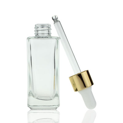 les soins de la peau de bouteille de compte-gouttes de la place 35ml observent la bouteille en verre cosmétique S025 de sérum