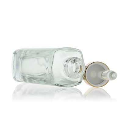 les soins de la peau de bouteille de compte-gouttes de la place 35ml observent la bouteille en verre cosmétique S025 de sérum
