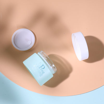 30g 50g a givré les pots en verre crèmes vide le paquet cosmétique vert de peinture de conteneur