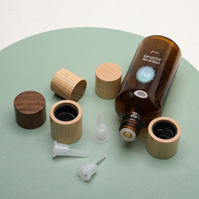 Soin personnel Amber Oil Dropper Glass Bottle en bambou