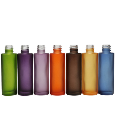 Coloriage glacé 50 ml sérum vide goutteuse bouteille en verre emballage pour l' huile