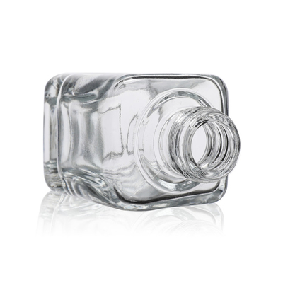 bouteilles claires de sérum de verre à bouteilles de compte-gouttes de sérum de 40ml 60ml avec le couvercle à visser
