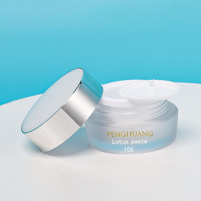 Emballage vide 10g de cosmétiques d'oeil de soins de la peau de visage de pot en verre acrylique en plastique de crème