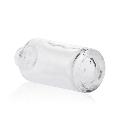 Bouteille liquide 30ml transparent en verre de base de chapeau noir