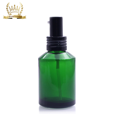 Conteneur cosmétique d'emballage d'ensemble de pente d'épaule de pot cosmétique fait sur commande de bouteille en verre