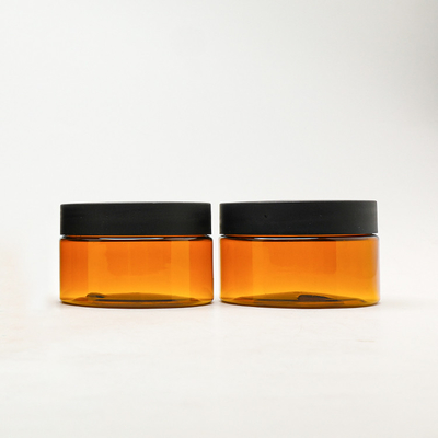 Pot d'emballage en plastique de soins de la peau avec des pots de crème cosmétique des couvercles à vis 100g