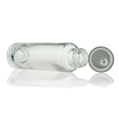 Le sérum en verre cosmétique de visage de compte-gouttes met la bouteille en bouteille ronde de l'espace libre 30ml