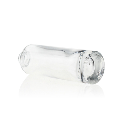 Bouteille liquide en verre de base de l'emballage 30ml de cosmétiques avec la pompe