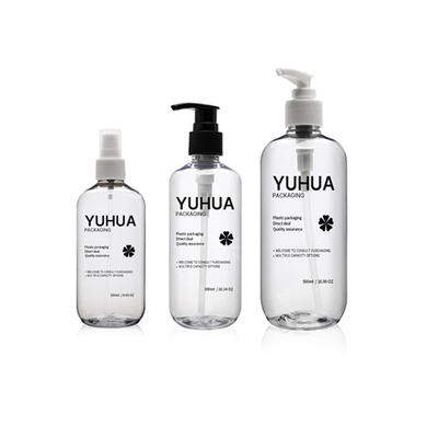 le shampooing d'ANIMAL FAMILIER de 250ml 300ml 500ml met la bouteille en bouteille en plastique claire de jet avec la pompe