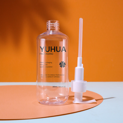 le shampooing d'ANIMAL FAMILIER de 250ml 300ml 500ml met la bouteille en bouteille en plastique claire de jet avec la pompe
