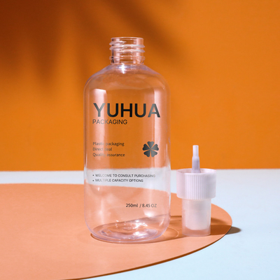 le shampooing d'ANIMAL FAMILIER de 250ml 300ml 500ml met la bouteille en bouteille en plastique claire de jet avec la pompe