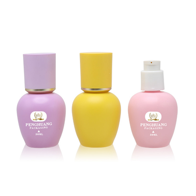 bouteille en verre givrée vide de compte-gouttes de sérum de la base 30ml de bouteille de bouteille faite sur commande de luxe en verre en gros de l'huile 30ml essentielle