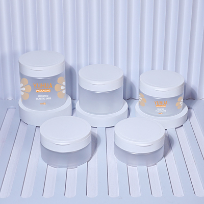 Conteneur en plastique de pot givré grande par taille avec Flip Cover 180ml 240ml 300ml