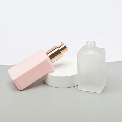 Emballage cosmétique givré clair de la base 30ML de place vide de bouteille en verre