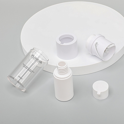 Forme ronde transparente en plastique de la bouteille 15ml 30ml 50ml d'ANIMAL FAMILIER privé d'air