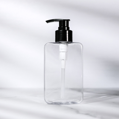 bouteille rectangulaire de l'ANIMAL FAMILIER 200ml avec la couleur adaptée aux besoins du client par pompe de lotion