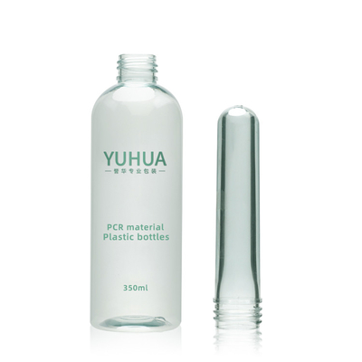 Le conditionnement en plastique écologique met 100ml en bouteille 300ml 500ml avec le chapeau blanc