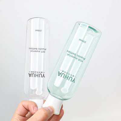Le conditionnement en plastique écologique met 100ml en bouteille 300ml 500ml avec le chapeau blanc