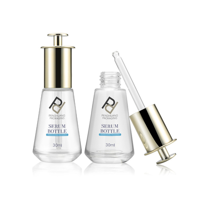 le sérum en verre de compte-gouttes de presse de 30ml 1OZ met l'estampillage en bouteille chaud