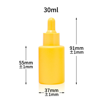 Le sérum Matte Glass Dropper Bottle 30ml a givré la bouteille cosmétique 1oz d'huile essentielle