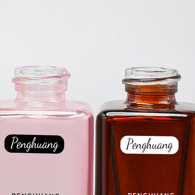 emballage cosmétique de sérum de la lotion 30ml de pompe de soins de la peau carrés en verre de bouteille
