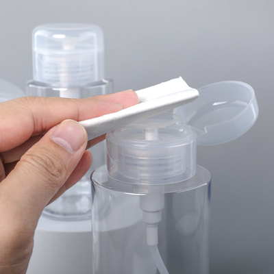 Toner 12ml 200ml 300ml de pompe de presse de bouteille d'emballage de dissolvant de bouteille en plastique clair