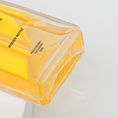 bouteilles en verre de empaquetage de sérum de forme de place de bouteille en verre 30ml avec le compte-gouttes